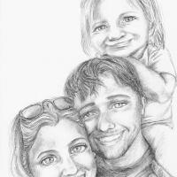 Livy and family at the Beach