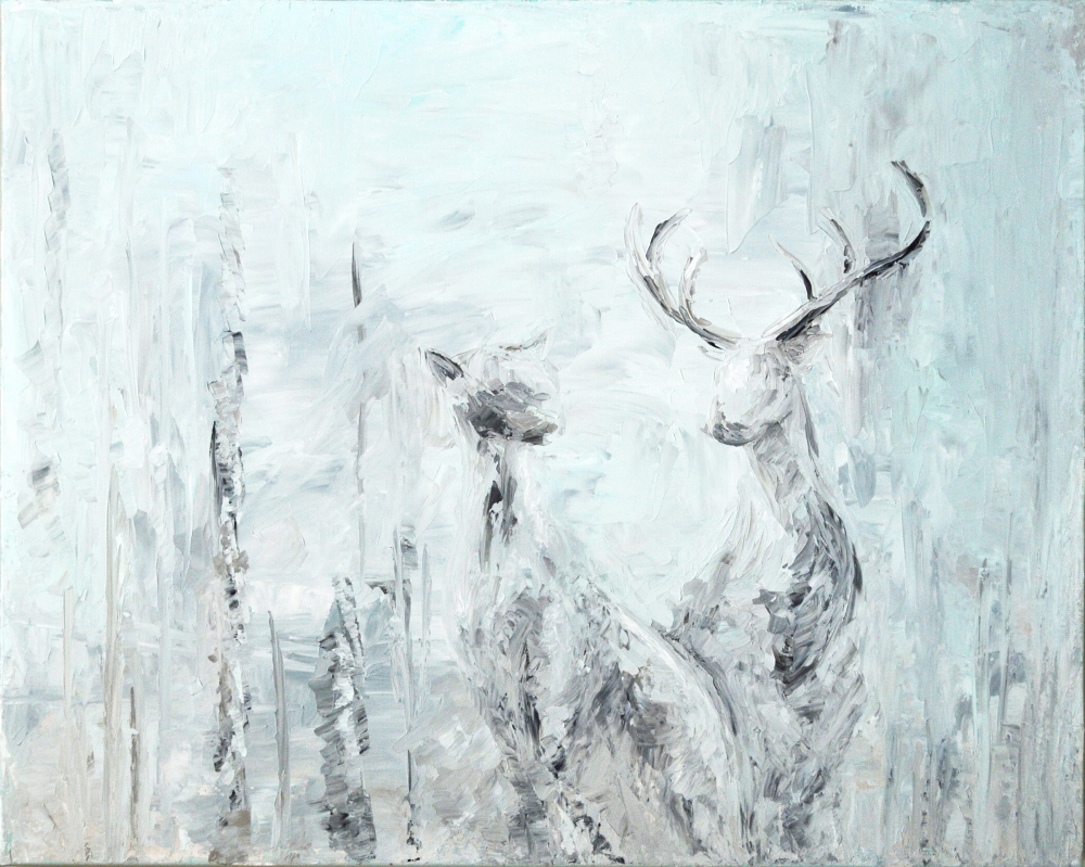 Harmony IN 259 Deer Symbolic Painting