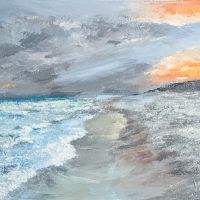 Calm After Storm IN 321 Beach Scenic Painting