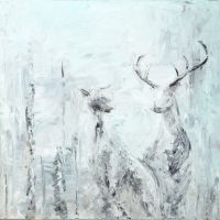 Harmony IN 259 Deer Symbolic Painting