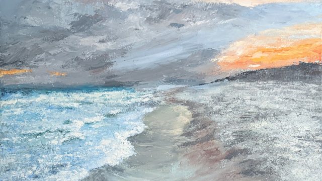 Calm After Storm Beach Painting